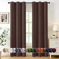 MIULEE Blackout Curtains for Bedroom 2 Panels 40 x 72 Inch Long Dark Brown by MIULEE