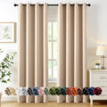 MIULEE Blackout Curtains for Bedroom 2 Panels 50 x 84 Inch Long Beige by MIULEE
