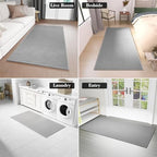SUMLANS Kitchen Mat for Floor, Washable Non Slip Rugs, Grey - Image 5