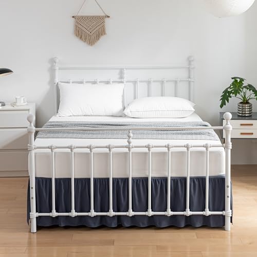 Bed Skirt King Size Ruffled Bed Skirts with Split Corners - Image 3