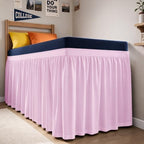 CGK Linens Dorm Room Bed Skirt Full XL - Dorm Essentials - 32" Light Pink by CGKUnlimited