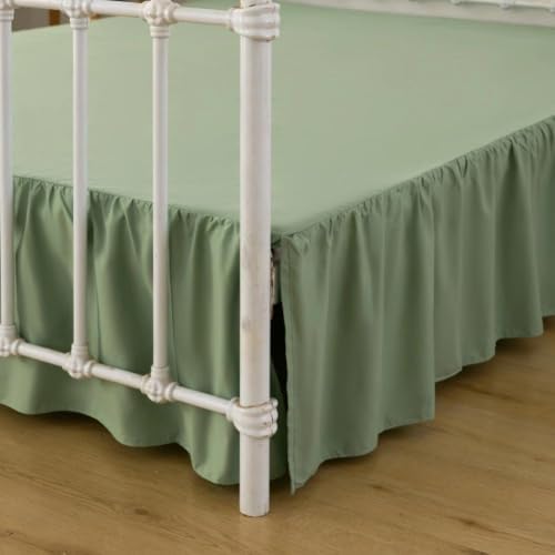 Bed Skirt Queen Size Ruffled Bed Skirts with Split Corners by xuandian