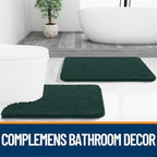 OLANLY Bathroom Runner Rugs 44x24, Extra Soft Absorbent Chenille Bath Rugs - Image 7