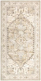 Yamaziot Washable Runner Rug, 3x6 Non-Slip Boho Vintage Hallway Kitchen Rug - Image 6