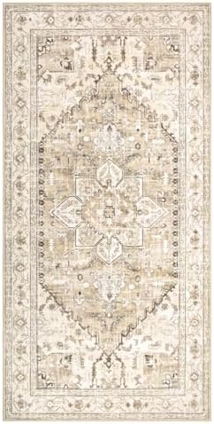 Yamaziot Washable Runner Rug, 3x6 Non-Slip Boho Vintage Hallway Kitchen Rug - Image 6
