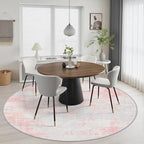 Round Area Rug Living Room: 8 ft Modern Washable Indoor Carpet - Image 4