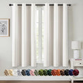 MIULEE Blackout Curtains for Bedroom 2 Panels 34 x 45 Inch Long Ivory by MIULEE
