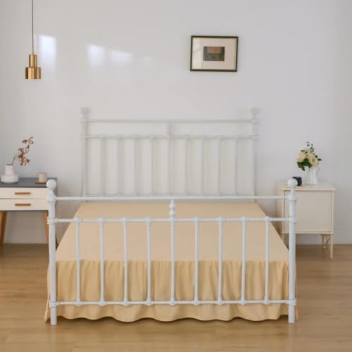 Bed Skirt Full Size Ruffled Bed Skirts with Split Corners - Image 3