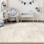 pmtsns Area Rugs 6x9 for Living Room: Washable Rug Modern Abstract Neutral Soft Non-Slip Low-Pile Indoor Carpet for Bedroom Dining Room Playroom Home Office (Beige, 6'x9') - Image 6