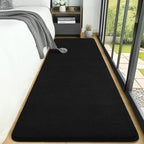 AROGAN 2x6 Runner Rug for Hallway, Long Runner Rugs Non Slip, Black - Image 2