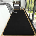 AROGAN 2x8 Runner Rug for Hallway, Long Runner Rugs Non Slip, Black by AROGANAREARUG