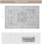 Washable Rugs 6x9 Area Rugs for Living Room,Bedroom,Dining Room,Playroom - Image 2