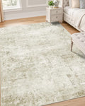 OLANLY 4x6 Washable Area Rug, Soft Non Slip Carpet for Bedroom Living Room by OLANLY
