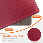 TranquilRelax 2-Piece Kitchen Mats, Cushioned Non-Slip Floor Mats, Burgundy - Image 6