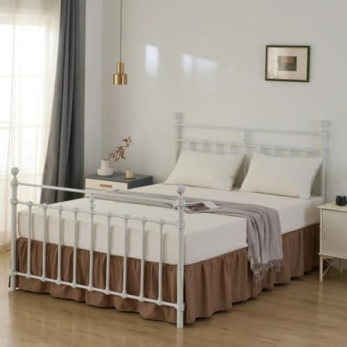 Bed Skirt Full Size Ruffled Bed Skirts with Split Corners - Image 6