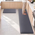 TranquilRelax 4/5 Inch Cushioned Anti Fatigue Kitchen Mats for Floor, Grey by Unknown