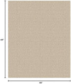 EARTHALL Washable Area Rug, Non Slip Entryway Rug, 4x5 Ft, Sand/Beige - Image 2