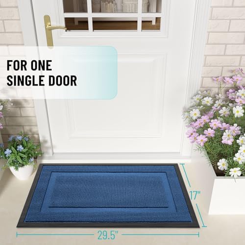 OLANLY Front Door Mat Outside 29.5x17, All-Season Heavy-Duty Rubber Doormat - Image 2