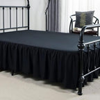 Bed Skirt Queen Size Ruffled Bed Skirt with Split Corners - Image 3