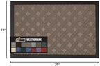 GORILLA GRIP WeatherMAX Door Mat, Indoor Outdoor, 35x23, Beige Basket Weave - Image 2