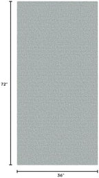 EARTHALL Washable Runner Rug, Non Slip Foyer Runner, 3x6 Ft, Turquoise/Gray - Image 2