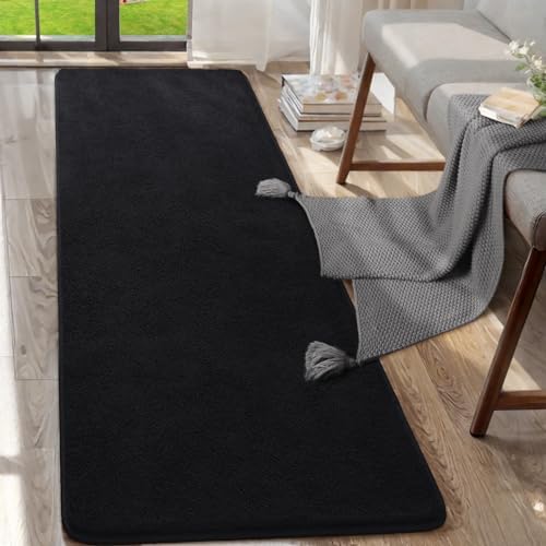 AROGAN 2x6 Runner Rug for Hallway, Long Runner Rugs Non Slip, Black - Image 3