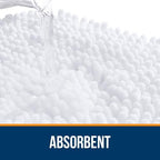 OLANLY Toilet Rugs U-Shaped 24x24, Soft Absorbent Chenille Contour Rugs - Image 4