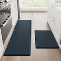 StepRite Kitchen Mats for Floor, 2-Piece Anti-Fatigue Rugs, Dark Charcoal by Bringcushiontoyourlife