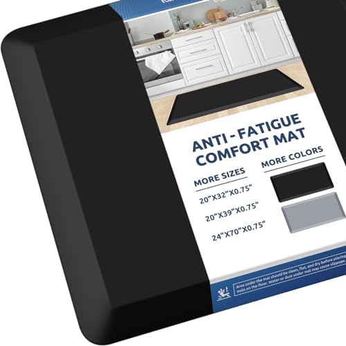 0.8" Thick Kitchen Mat Cushioned Anti Fatigue Rug Comfort Floor Mats by KitchenClouds