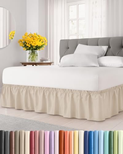 CGK Wrap Around Bed Skirt - College Dorm Room - 16" Inch, Twin/Twin XL by CGKUnlimited