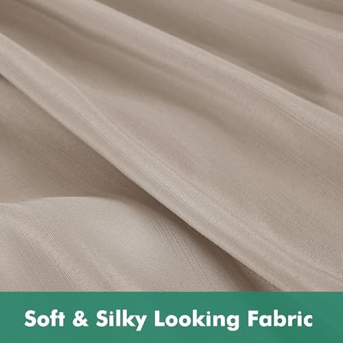 Wrap Around Full Size Bed Skirt Split Corners 14" Drop-Elastic Dust Ruffle - Image 7