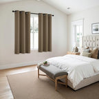 MIULEE Blackout Curtains for Bedroom 2 Panels 40 x 72 Inch Long Khaki - Image 6