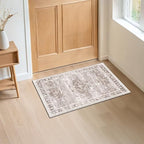 Boho Bathroom Rugs - Washable Non-Slip Soft Low Pile Area Rug for Entryway, Kitchen, and Indoor Spaces - Modern Farmhouse Design, Perfect for Boho Décor (2x3 Beige/Latte) - Image 6