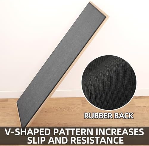 SUMLANS Kitchen Mat for Floor, Washable Non Slip Rugs, Black - Image 4