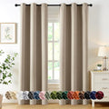 MIULEE Blackout Curtains for Bedroom 2 Panels 40 x 84 Inch Long Taupe by MIULEE