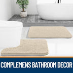 OLANLY Bathroom Rugs 30x20, Extra Soft Absorbent Chenille Bath Rugs - Image 7