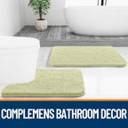OLANLY Bathroom Rugs 30x20, Extra Soft Absorbent Chenille Bath Rugs - Image 7