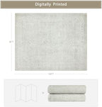 8x10 Washable Area Rugs for Living Room,Bedroom,Dining Room(Concrete Grey) - Image 2