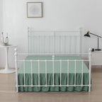 Bed Skirt Queen Size Ruffled Bed Skirt with Split Corners - Image 5