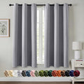 MIULEE Blackout Curtains for Bedroom 2 Panels 40 x 45 Inch Long Light Grey by MIULEE