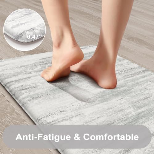 KIMODE Anti Fatigue Kitchen Mat, 20"x39" Abstract Rugs for Kitchen Floor - Image 3