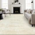 10x12 Area Rug Living Room: Modern Washable Indoor Carpet Beige by FXRHLP