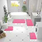 OLANLY Bathroom Runner Rugs 47x24, Extra Soft Absorbent Chenille Bath Rugs - Image 2