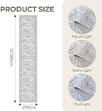 2x12 Runner Rug Non Slip,Washable Hallway Runner Rug,Grey - Image 2