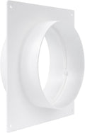 5" Inch Duct Connector Flange - Plastic Straight Pipe Flange for Heating Cooling - Inlet Outlet Ventilation System - Ducting Coupling Wall Plate - Assembly Joint (125mm)