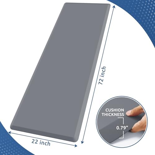 0.8" Thick Kitchen Mat Cushioned Anti Fatigue Rug Comfort Floor Mats - Image 2