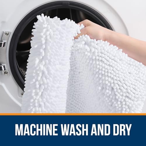 OLANLY Large Bathroom Rugs 40x32, Extra Soft Absorbent Chenille Bath Rugs - Image 5