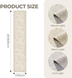 3x20 Runner Rug Non Slip,Washable Hallway Runner Rug,Beige - Image 2