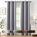 MIULEE Blackout Curtains for Bedroom 2 Panels 40 x 72 Inch Long Light Grey by MIULEE