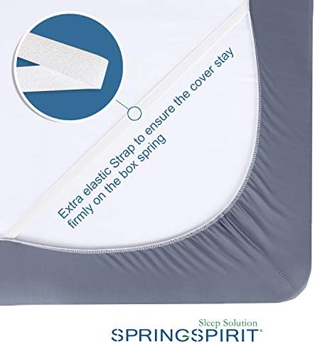 Box Spring Cover Full Size with Smooth and Elastic Woven Material - Image 3